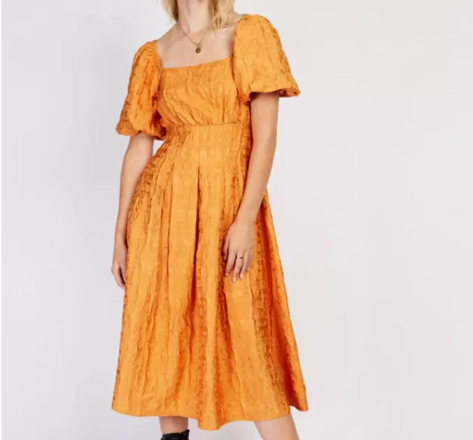 Somerset by Alice Temperley Orange Temperley Desert Jacquard Dress BNWT UK 16