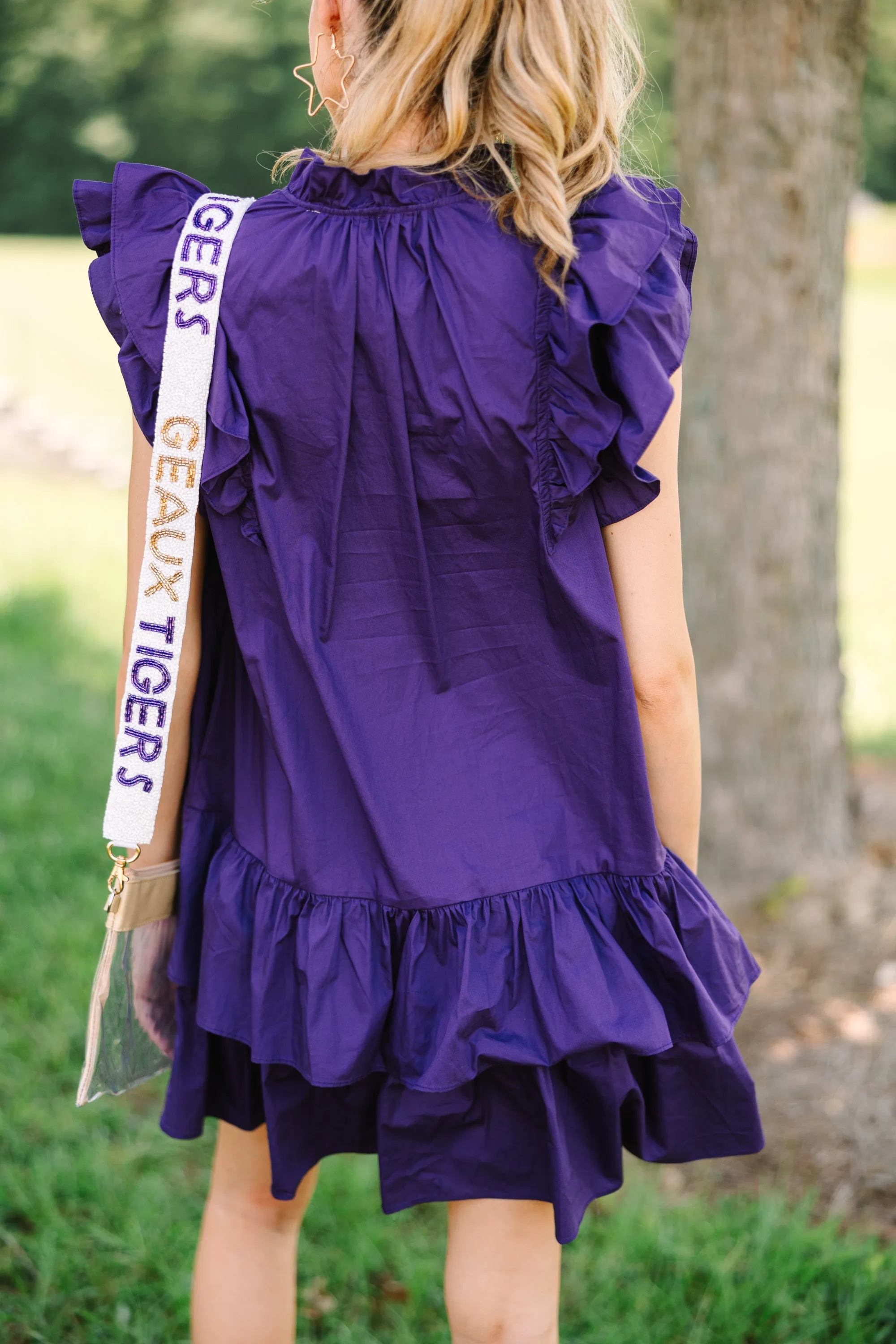 Star Of The Show Purple Sequined Dress