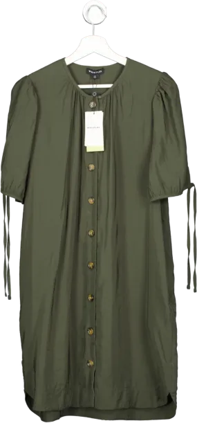 Whistles Green Frankie Button Through Dress BNWT UK 8